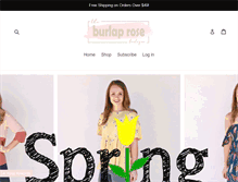 Tablet Screenshot of burlaprose.com